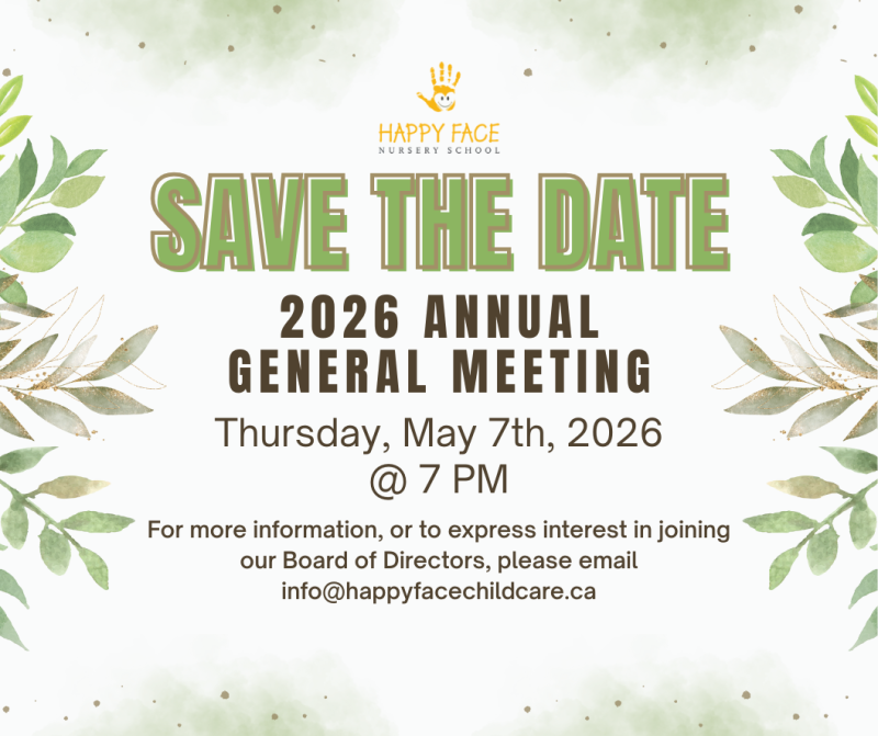 Save the Date: 2026 Happy Face AGM